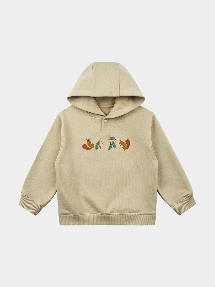 Hunter Hooded Sweatshirt , Khaki – view 2