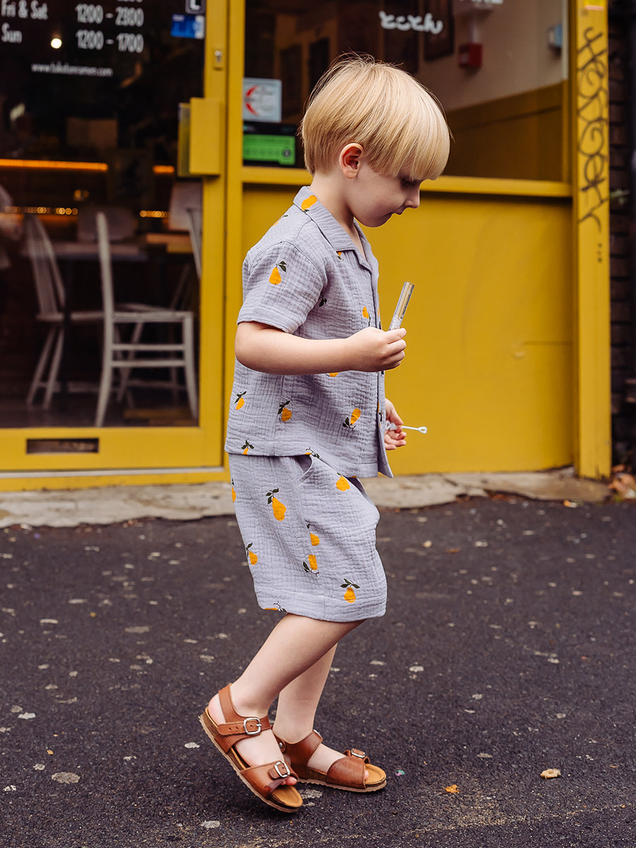 Weymouth Shirt, Happy Pears Grey – view 5