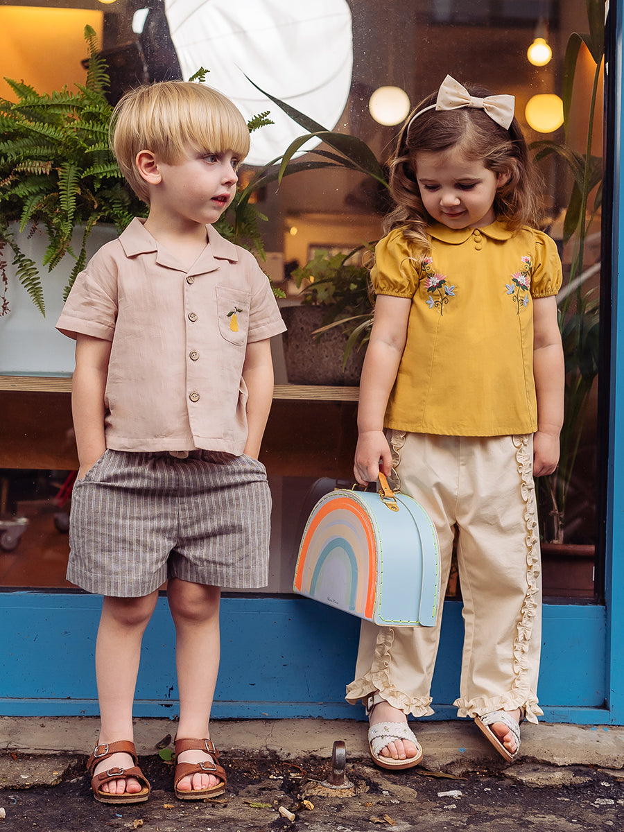 Leicester Shorts, Green Strip – Happyology