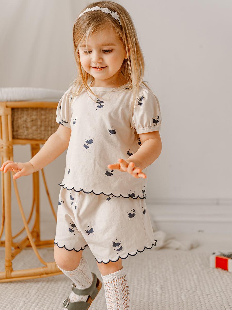 Neela Jersey Top, Midnight Walk Milk – Happyology