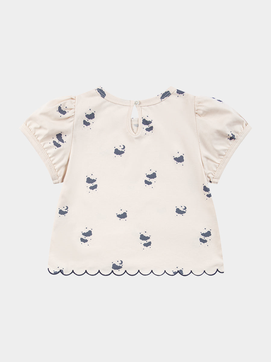 Neela Jersey Top, Midnight Walk Milk – view 8