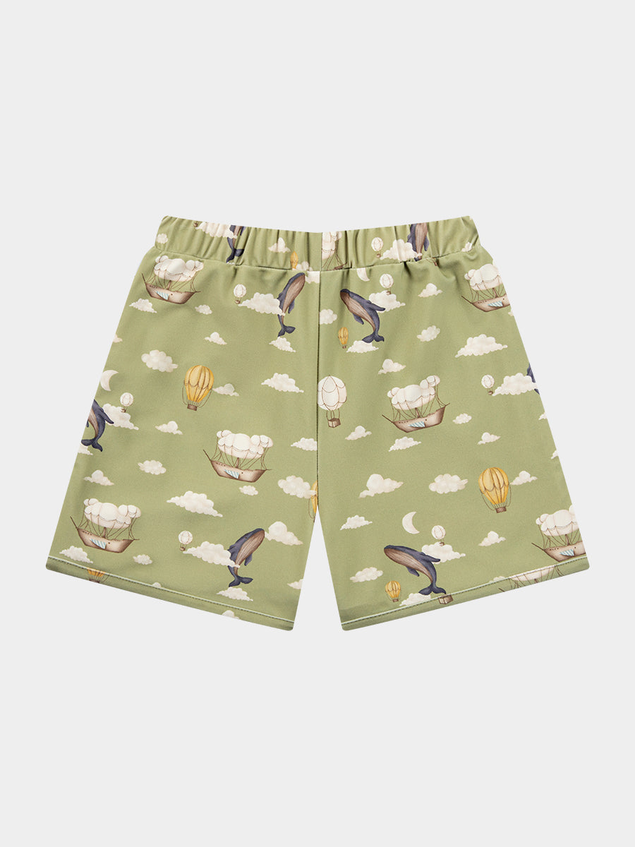 Braemar Swim Shorts, Magical Carnival Olive – view 8