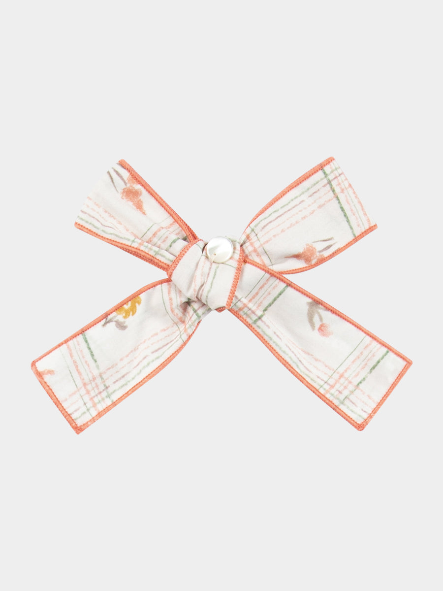 Marlo Bow Clip, Antique Floral Lattice – view 2