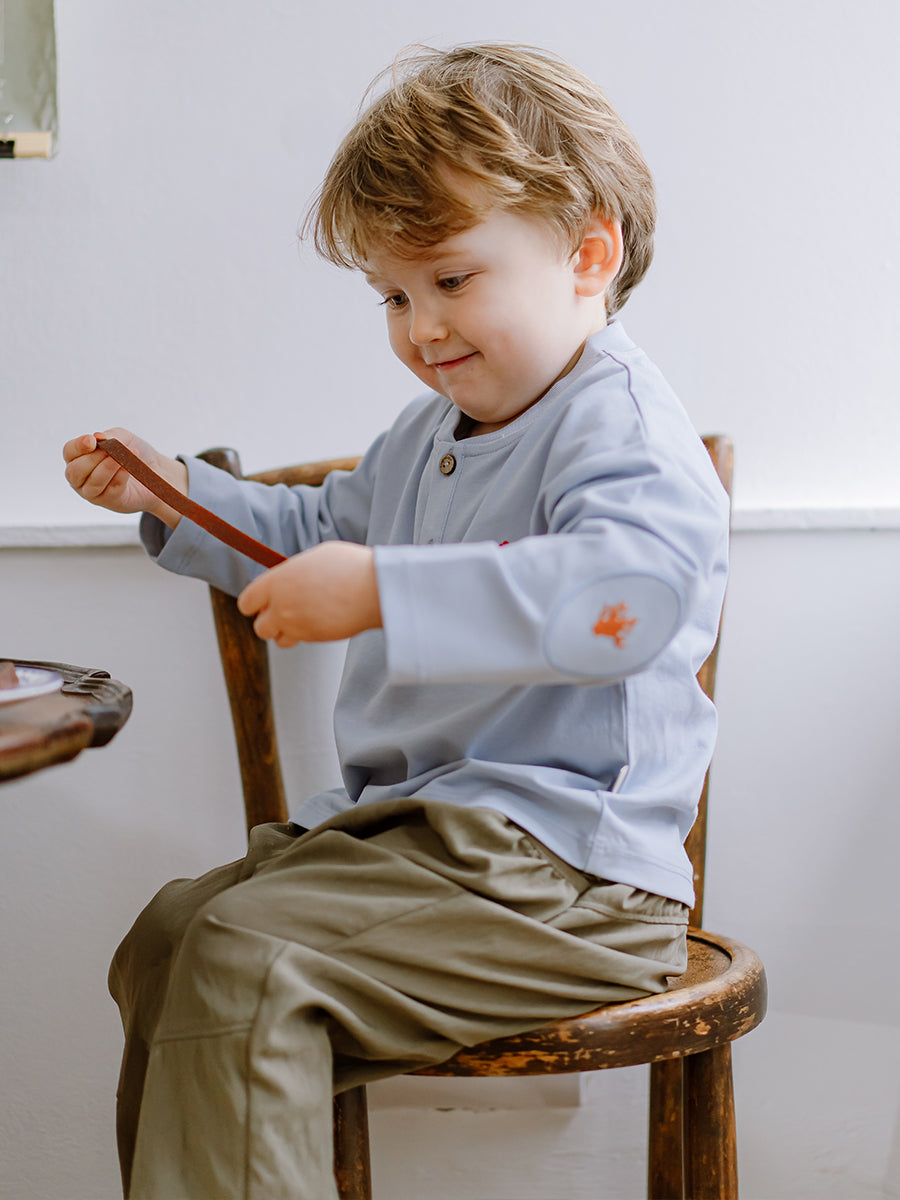 Metz Embroidered Top, Cloudy Blue – view 4
