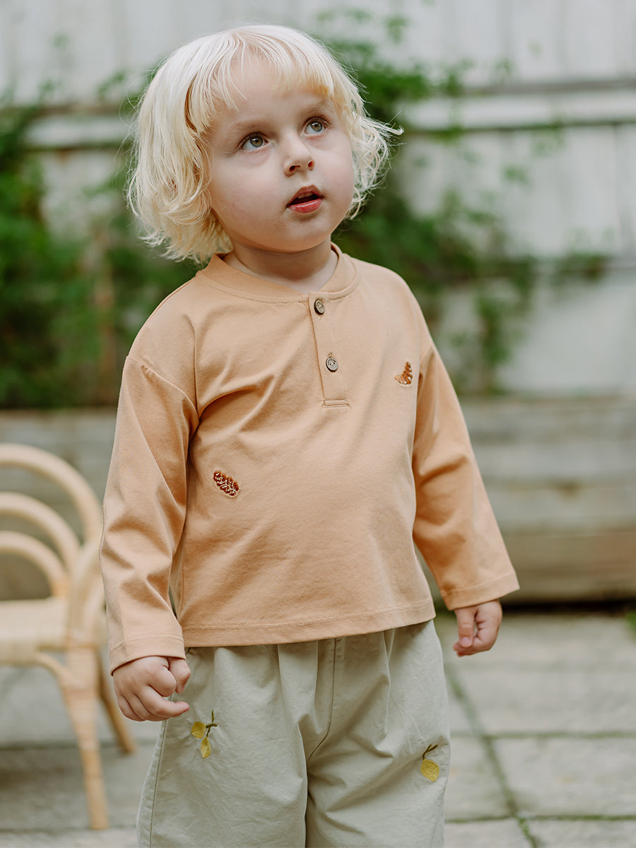 Metz Embroidered Top, Cinnamon – Happyology