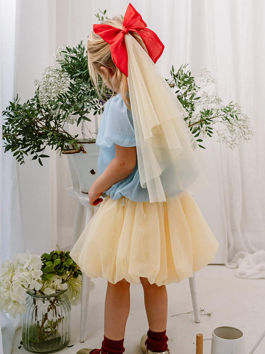Bologna Tulle Top, Soda Blue – view 6