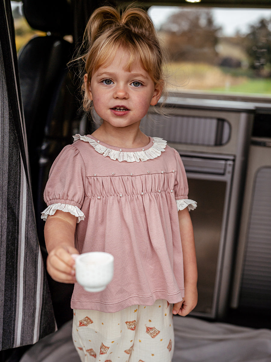 Lecco Pearly Top, Rouge Blush – view 5