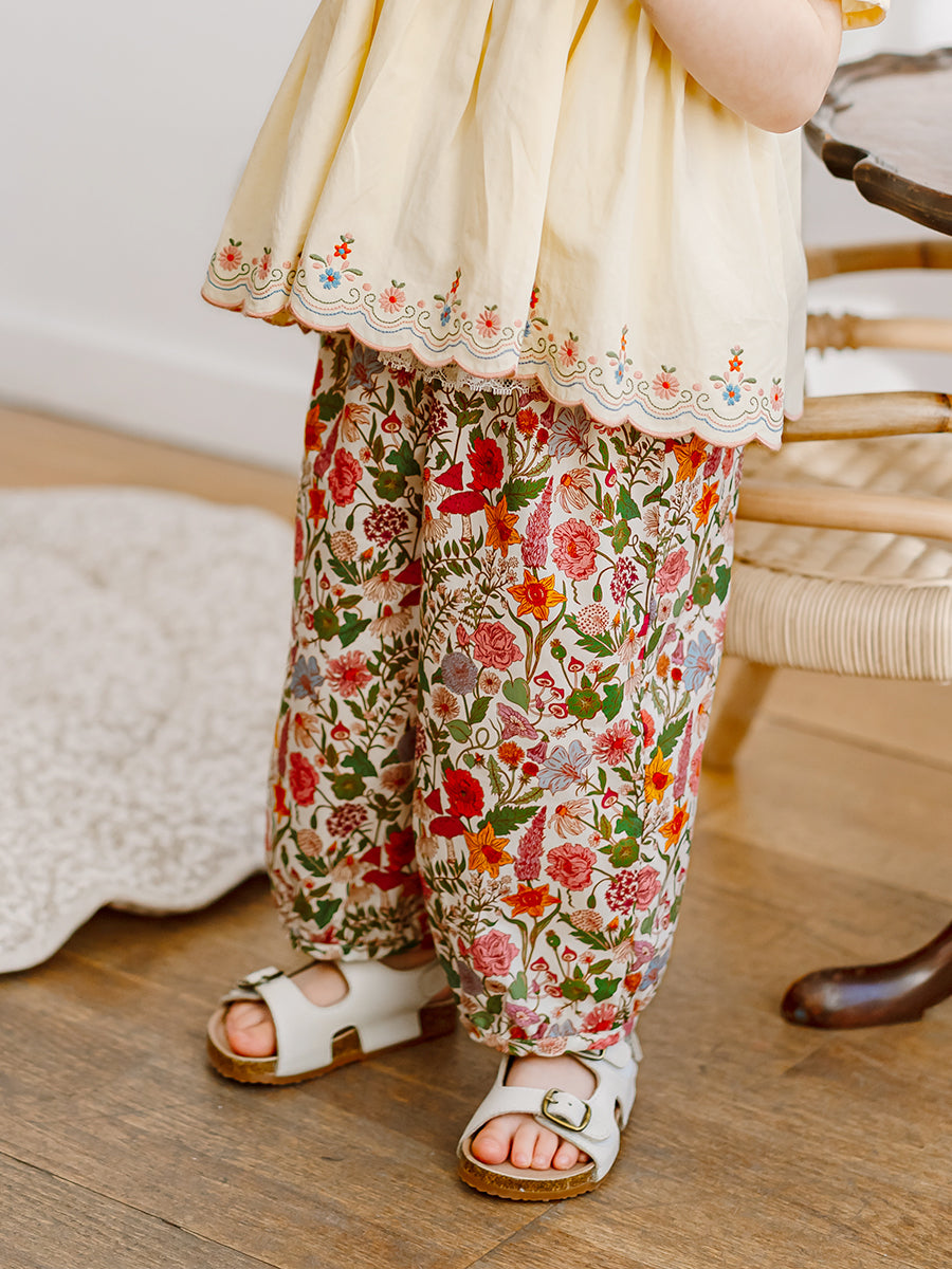 Valladolid Trousers, Magic Garden, Mauve – view 5