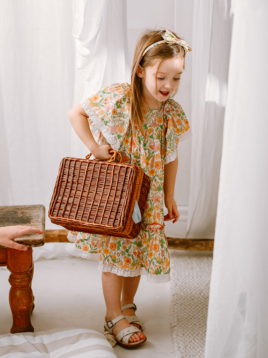 Aarhus Bow Dress, Magic Garden, Yellow – view 6