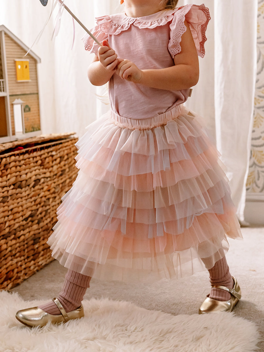 Gouda Tulle Skirt, Dreamy Orange – view 7