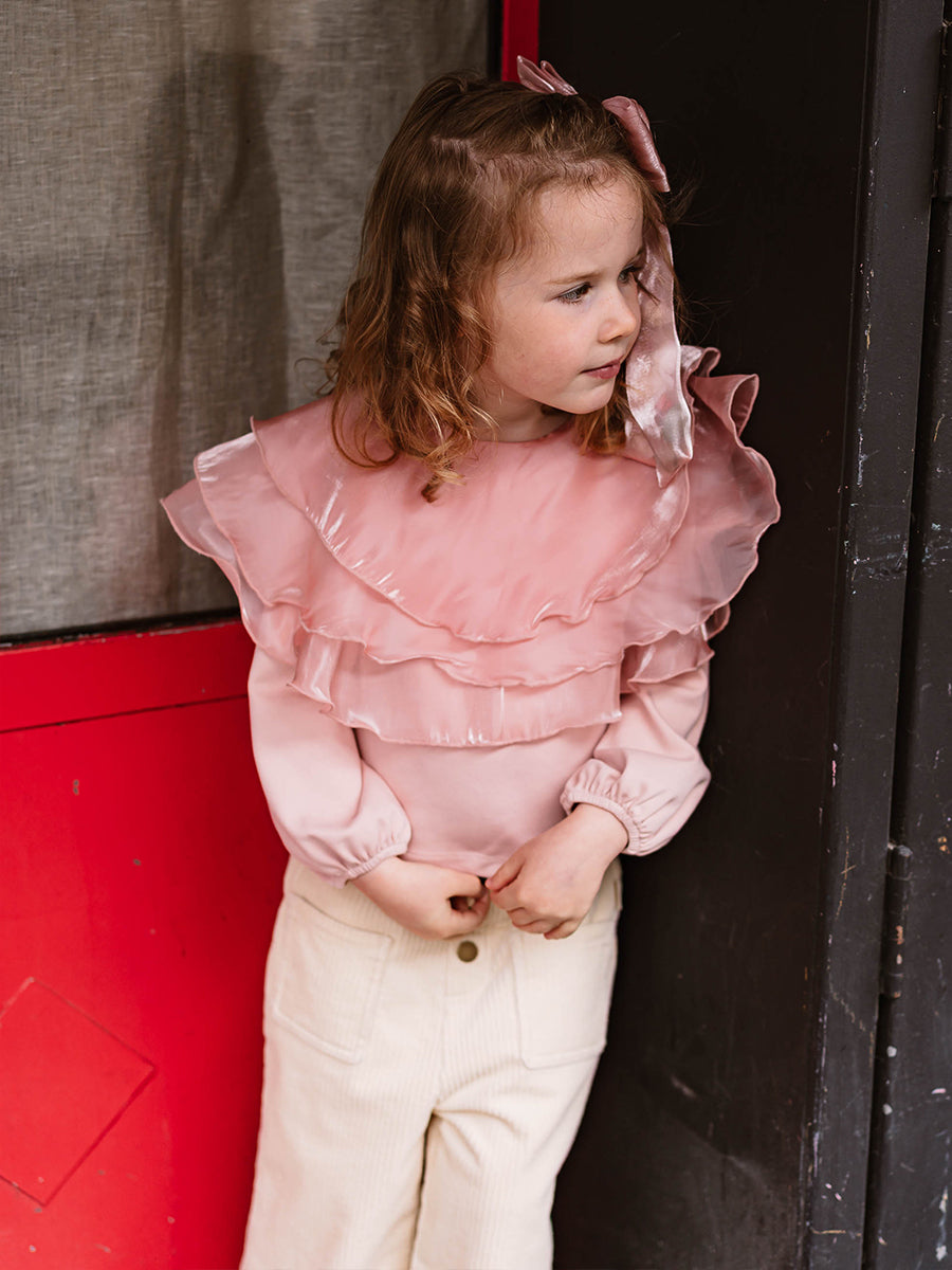 Annacy Blouse, Tangerine Pink – view 4