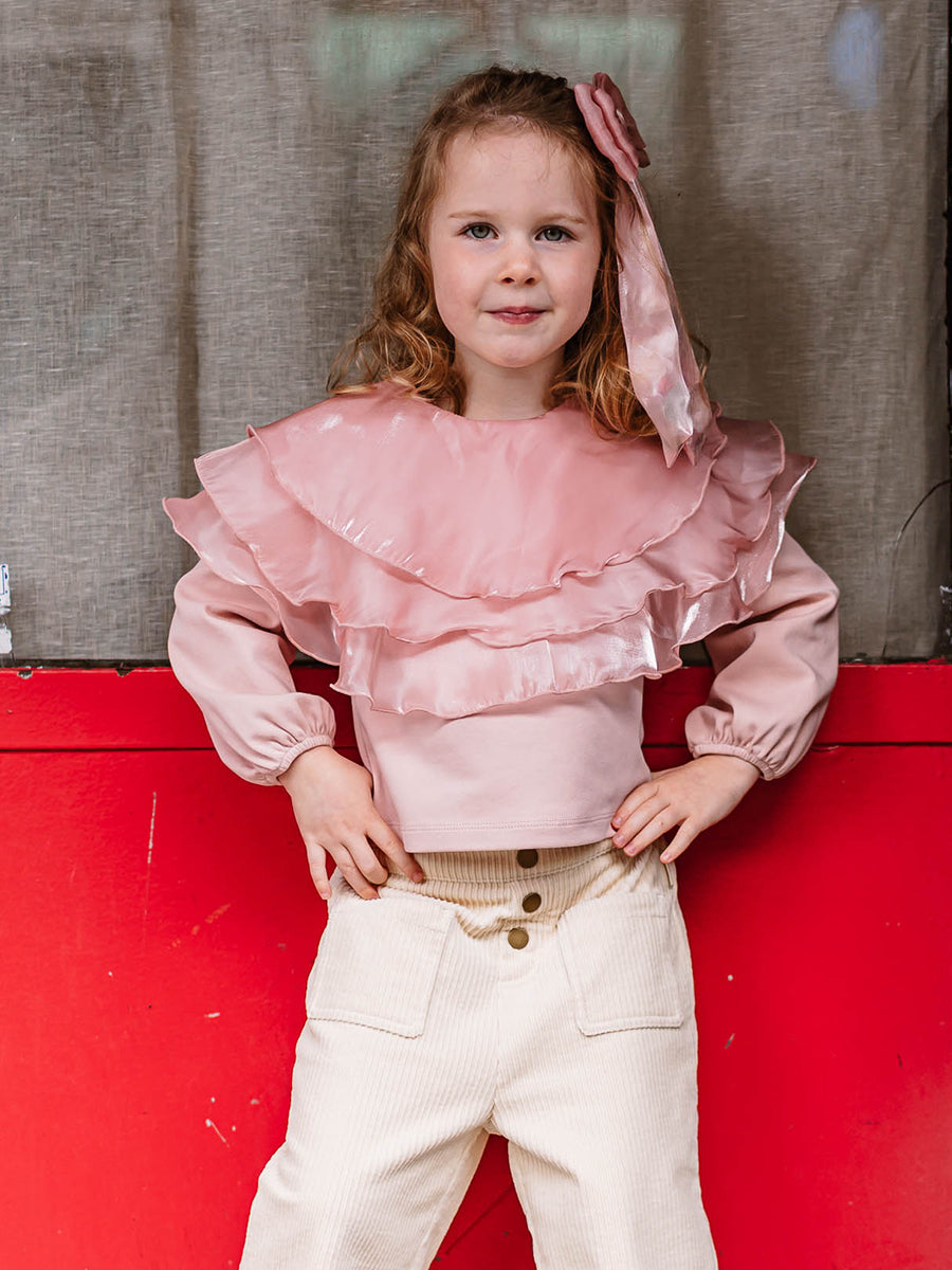 Annacy Blouse, Tangerine Pink – view 7