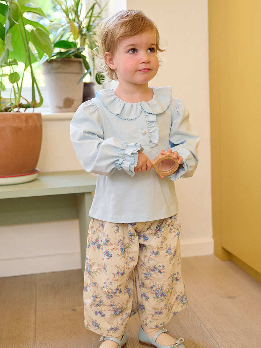 Tongarewa Pearl Tee, Snow Blue – view 6