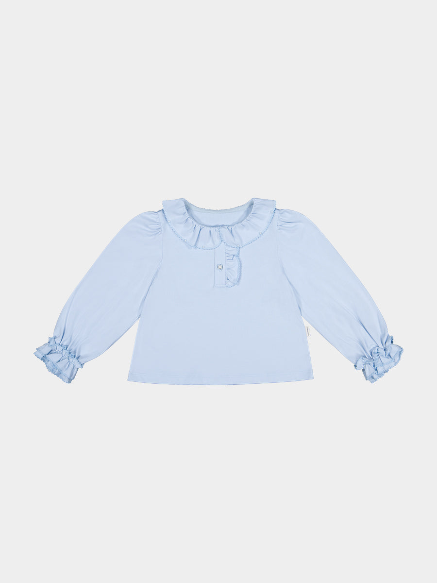 Tongarewa Pearl Tee, Snow Blue – view 2
