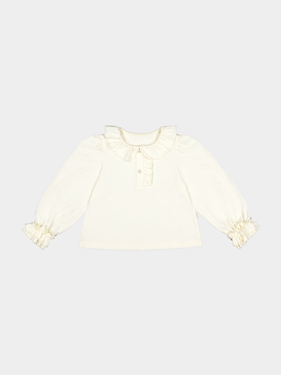 Tongarewa Pearl Tee, Crème Brulee – Happyology