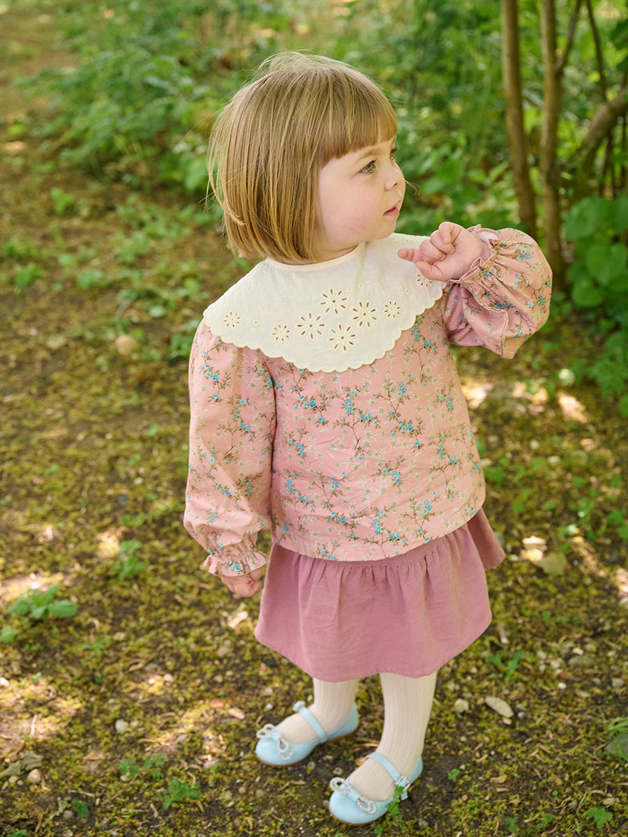 Hereford Floral Shirt, Starry Floral, Blush – view 4