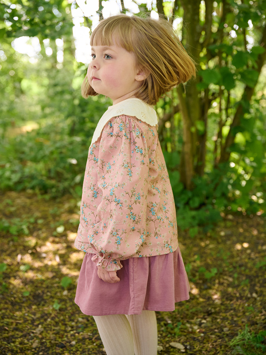 Hereford Floral Shirt, Starry Floral, Blush – view 5