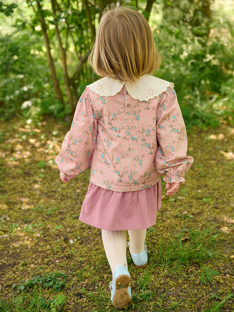 Hereford Floral Shirt, Starry Floral, Blush – view 7