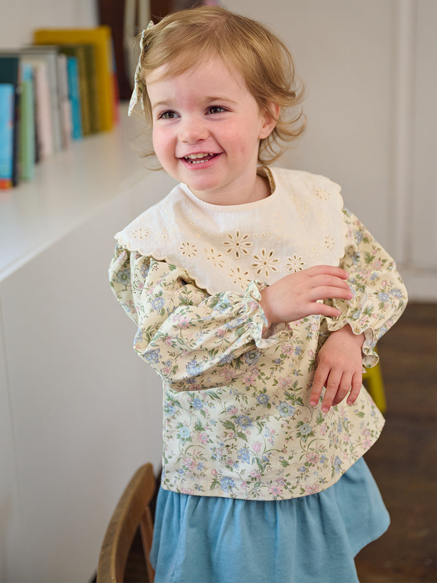 Hereford Floral Shirt, Cornwall Meadow, Rice – view 6
