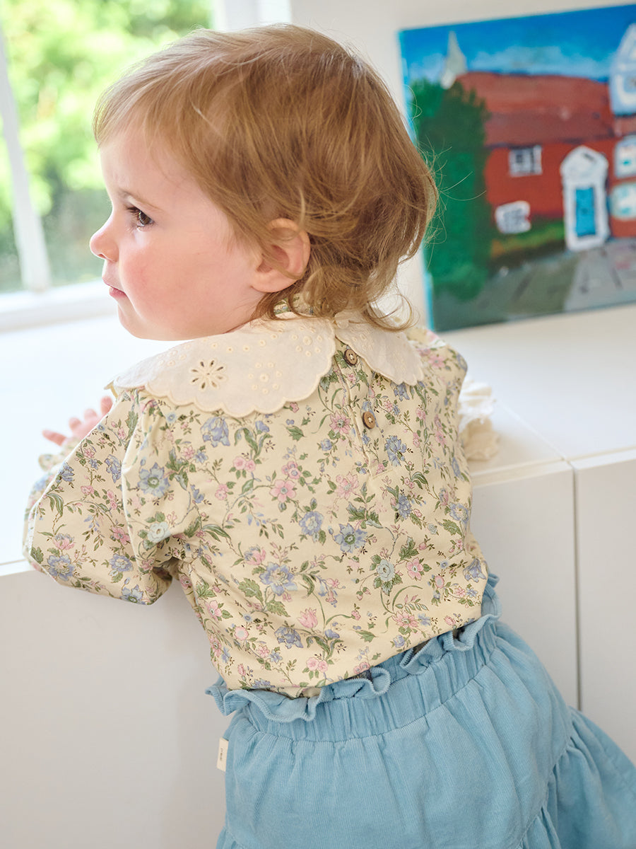 Hereford Floral Shirt, Cornwall Meadow, Rice – view 7