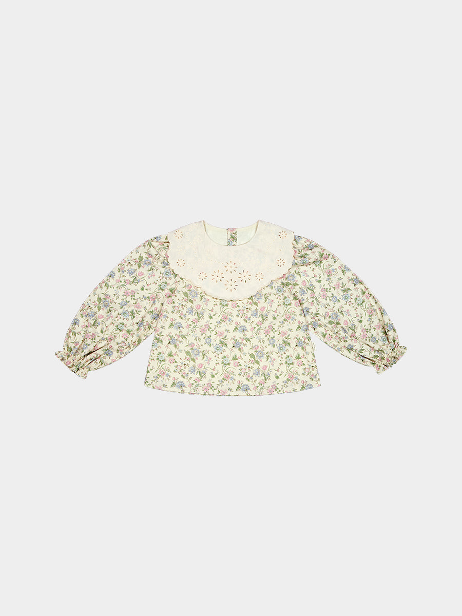 Hereford Floral Shirt, Cornwall Meadow, Rice – view 2