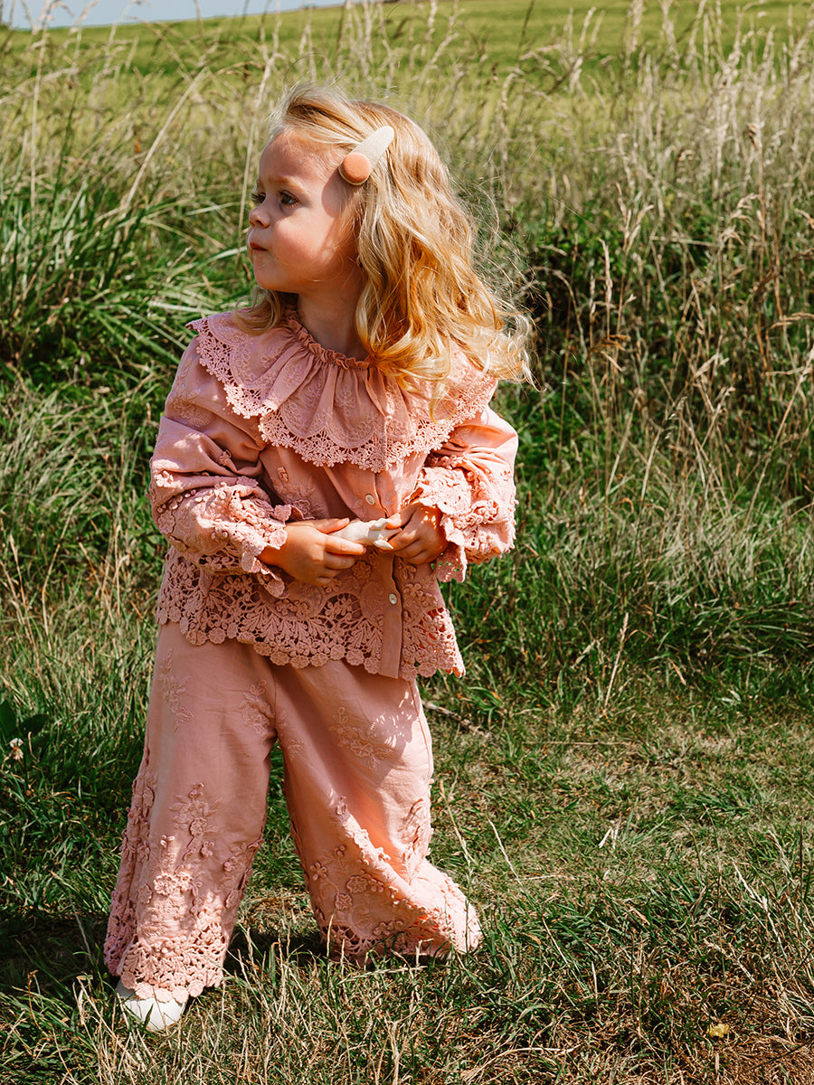 Lucerne Broderie Anglaise Blouse, Light Rose – view 6