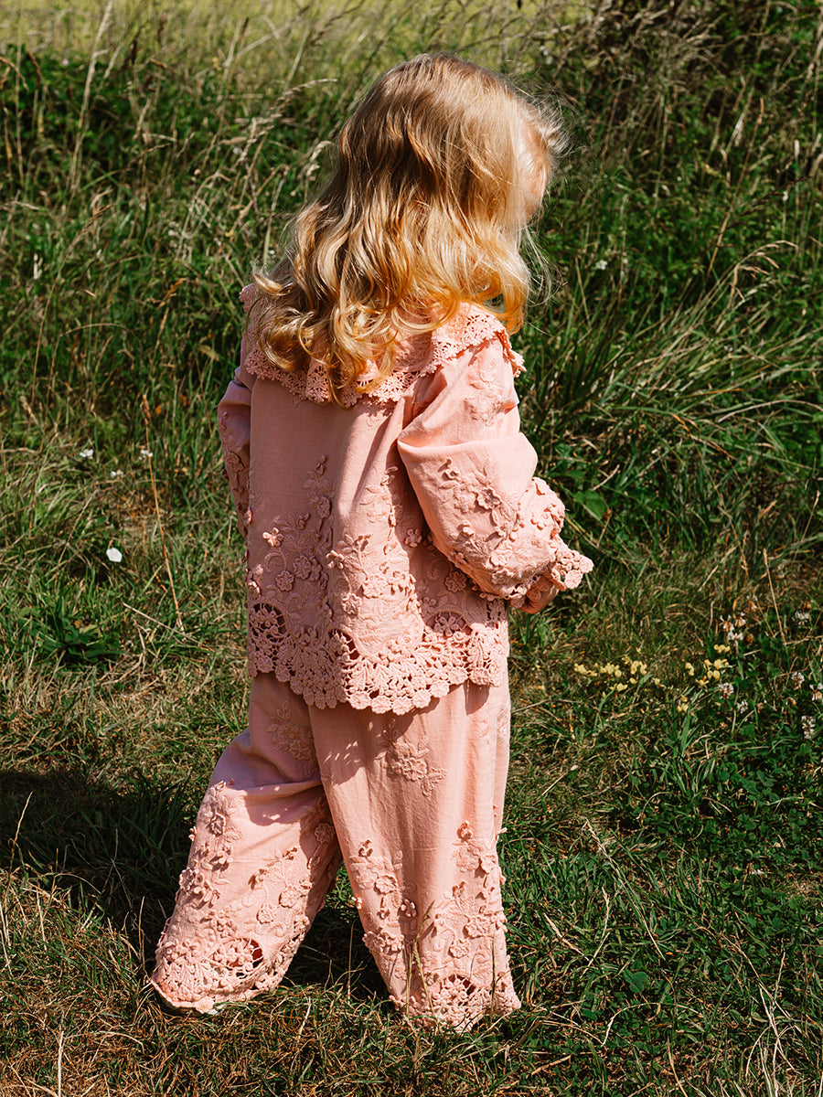 Lucerne Broderie Anglaise Blouse, Light Rose – view 7
