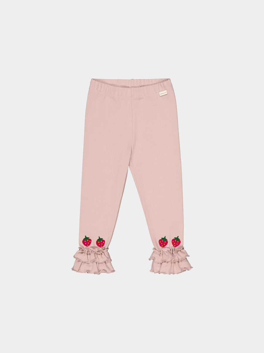 Salisbury Hand-Embroidered Leggings, Almond Pink – view 2