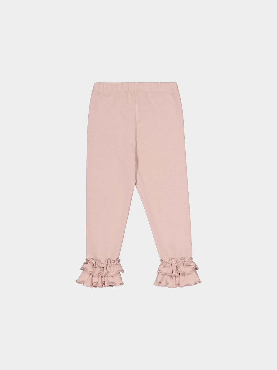 Salisbury Hand-Embroidered Leggings, Almond Pink – view 8