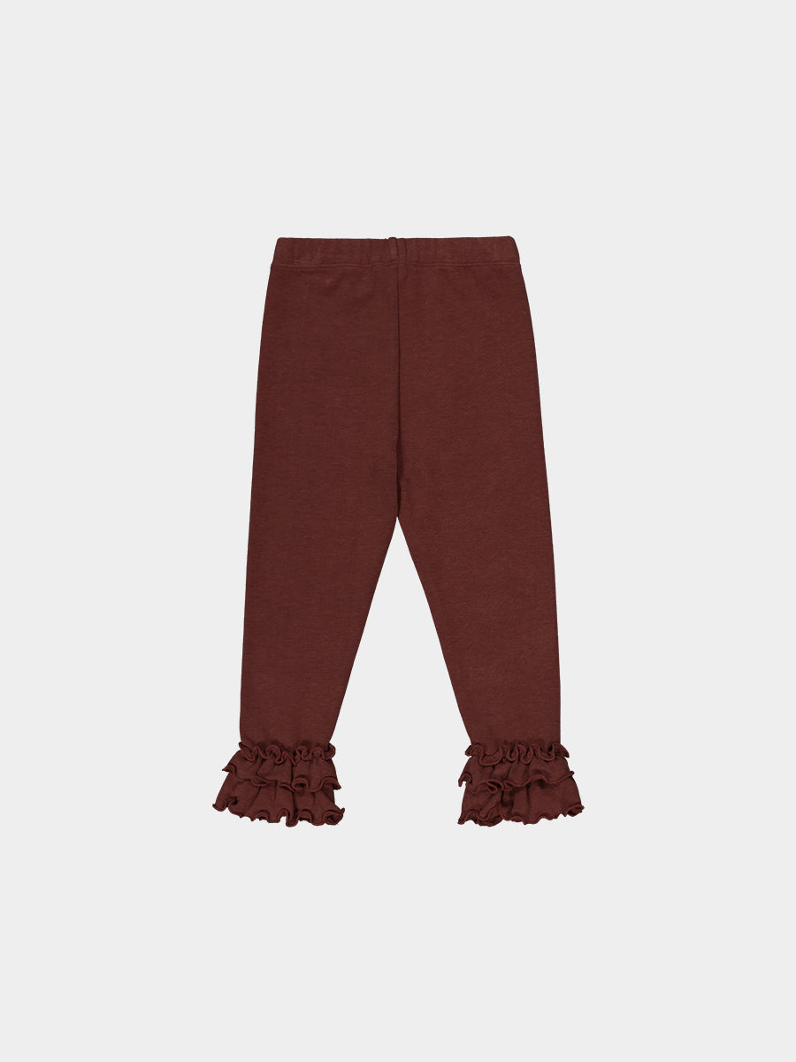 Salisbury Hand-Embroidered Leggings, Cappuccino – view 8