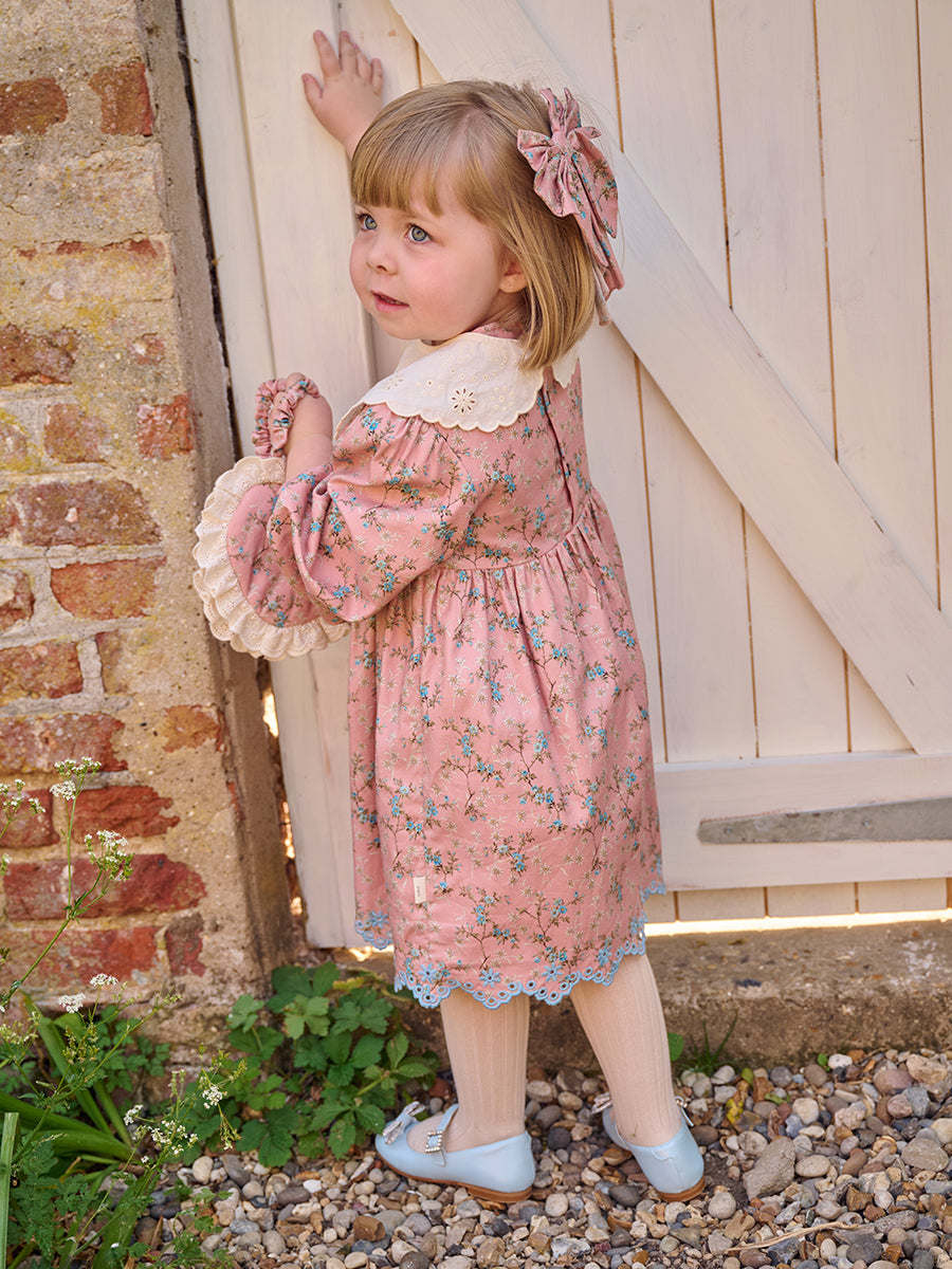 Worcester Floral Dress, Starry Floral, Blush – view 6