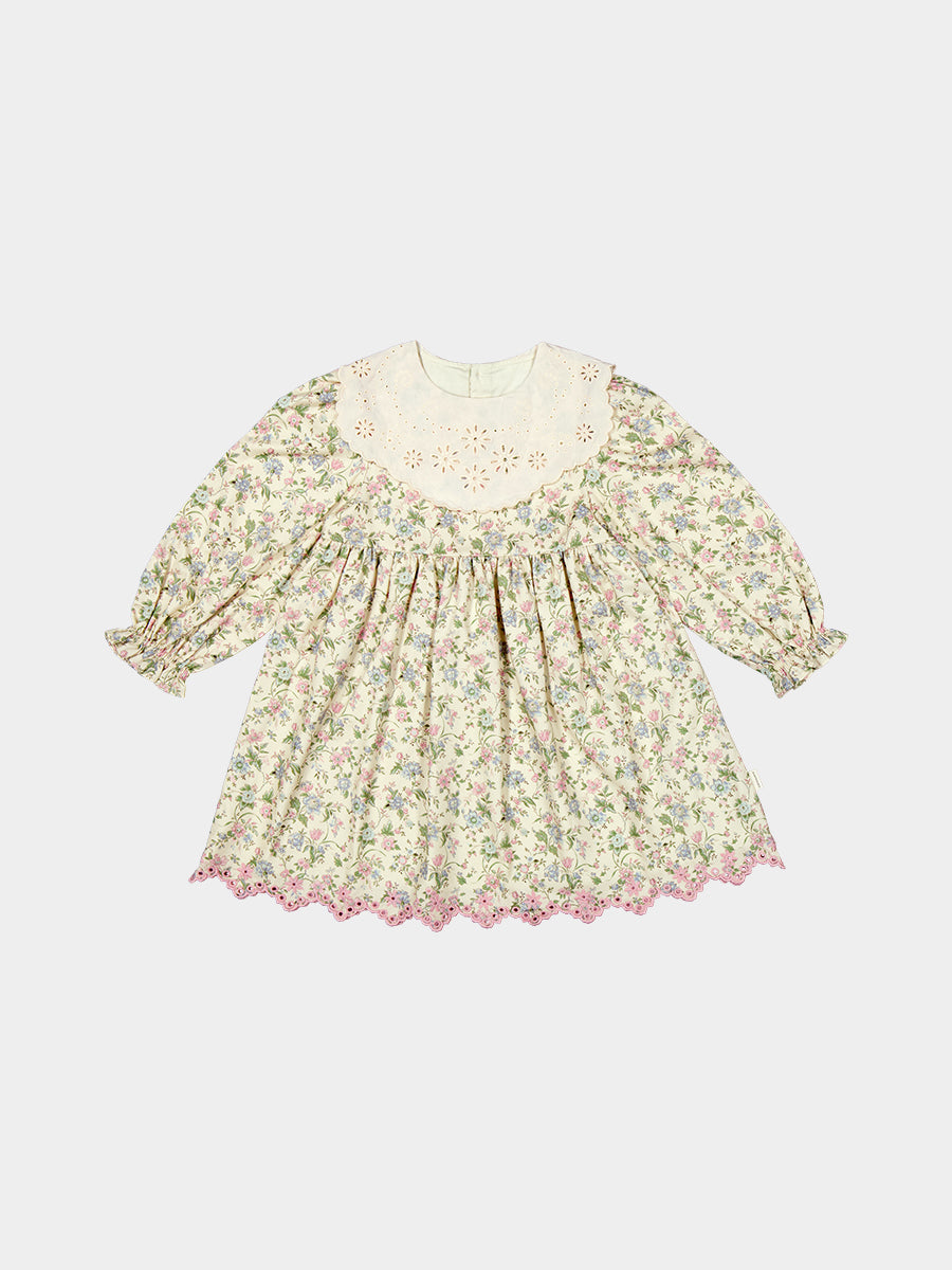 Worcester Floral Dress, Cornwall Meadow, Rice – view 2