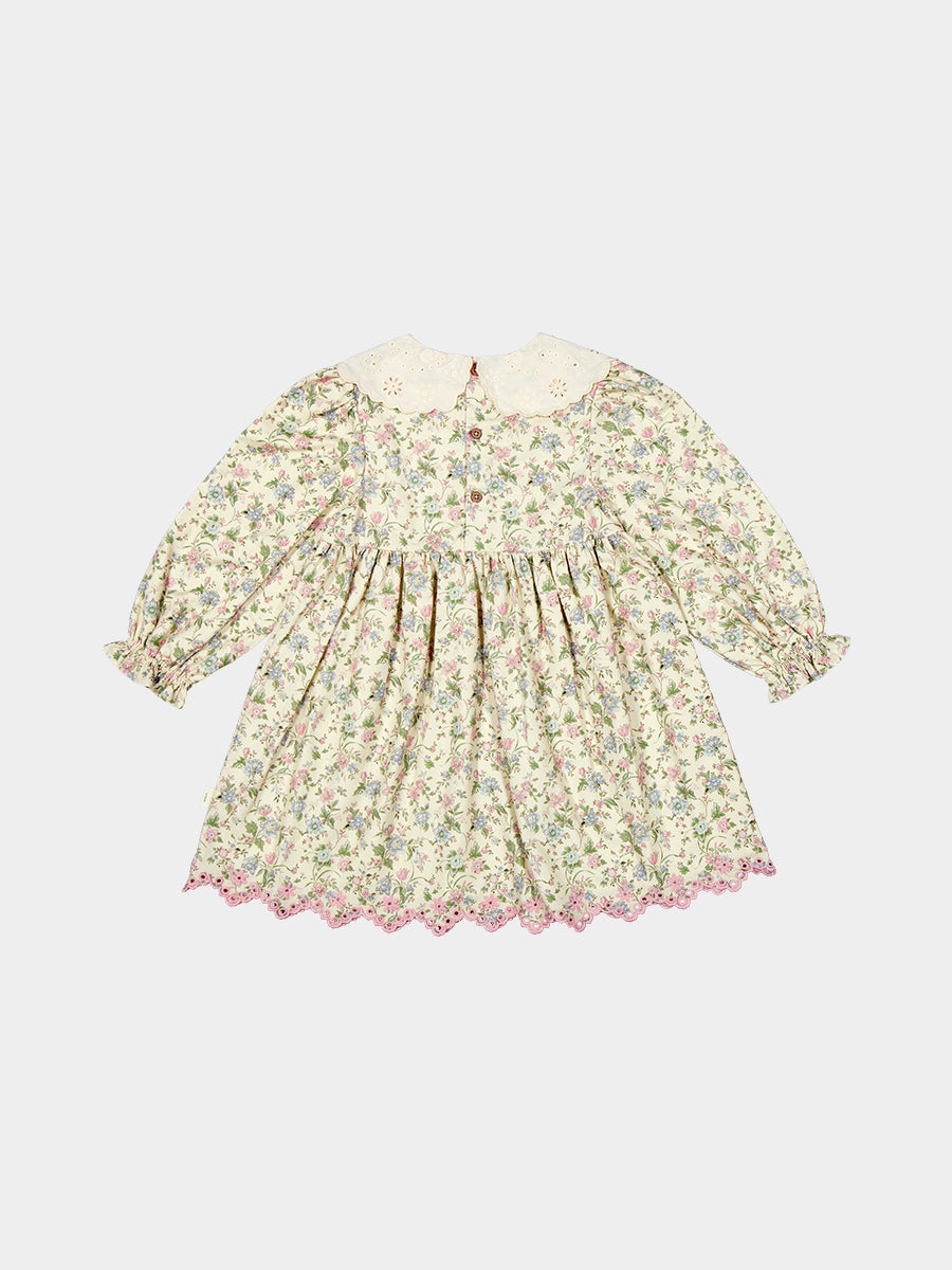 Worcester Floral Dress, Cornwall Meadow, Rice – view 8