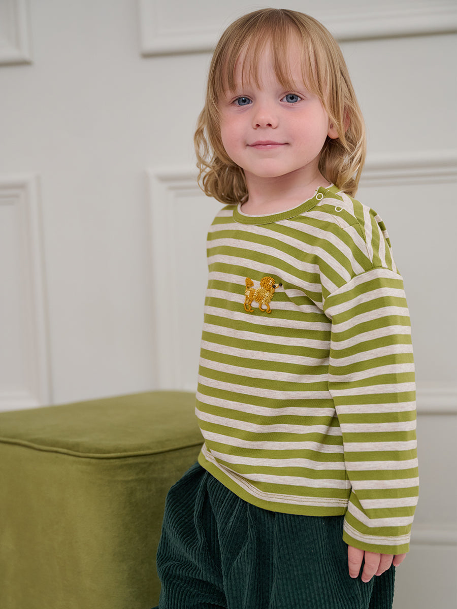 Chicago Stripe Tee, Green Stripe – view 3