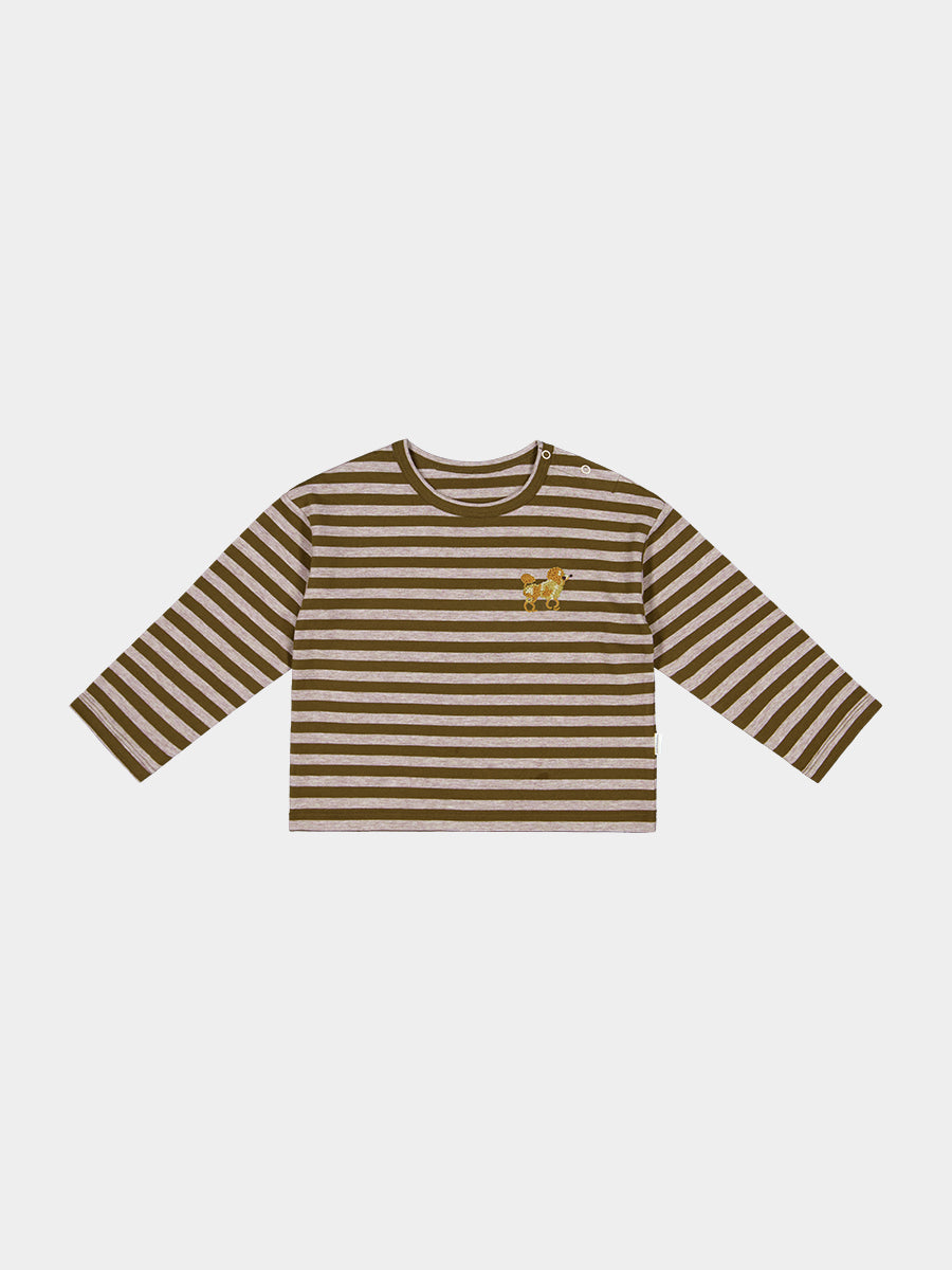 Chicago Stripe Tee, Brown Stripe – view 2