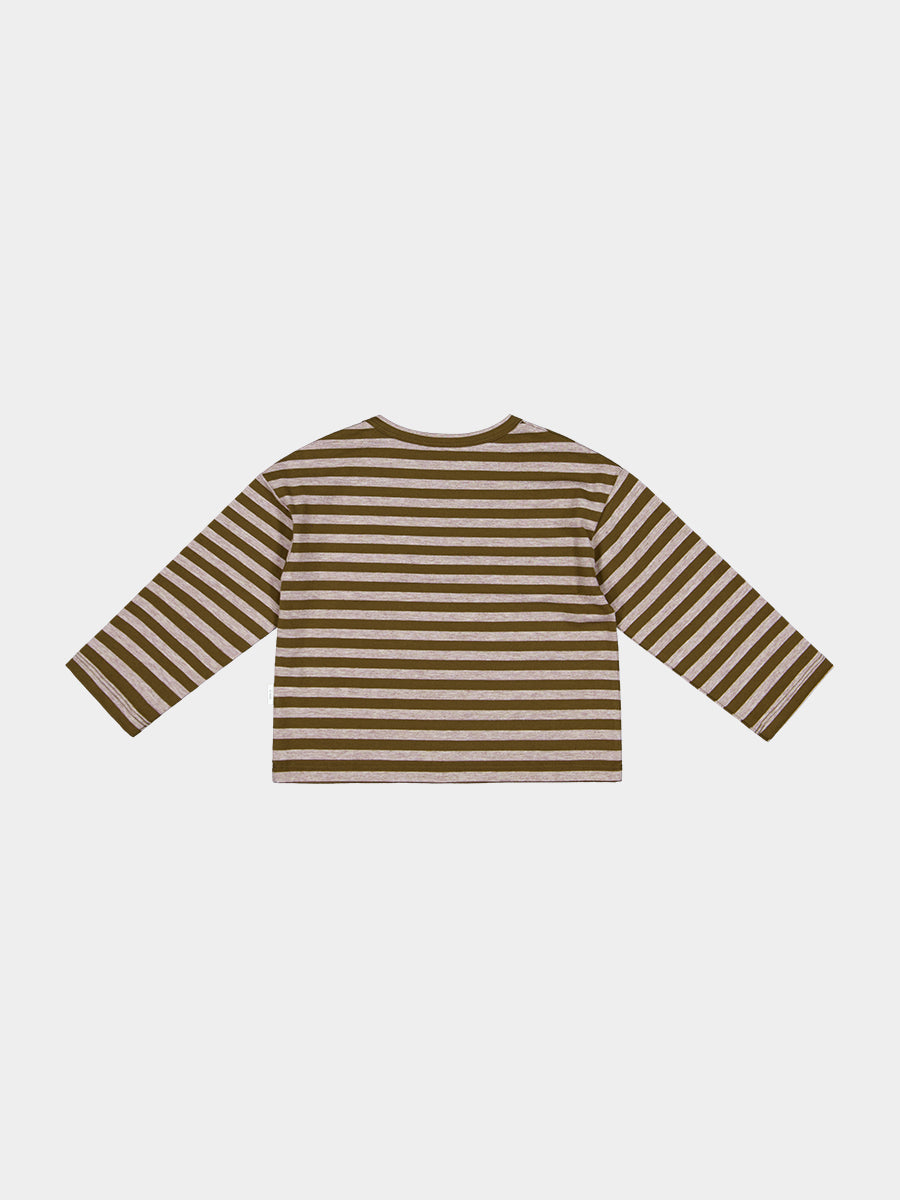 Chicago Stripe Tee, Brown Stripe – view 7