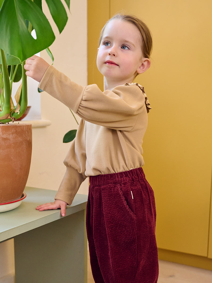 Vienna Pearl Top, Khaki – view 5