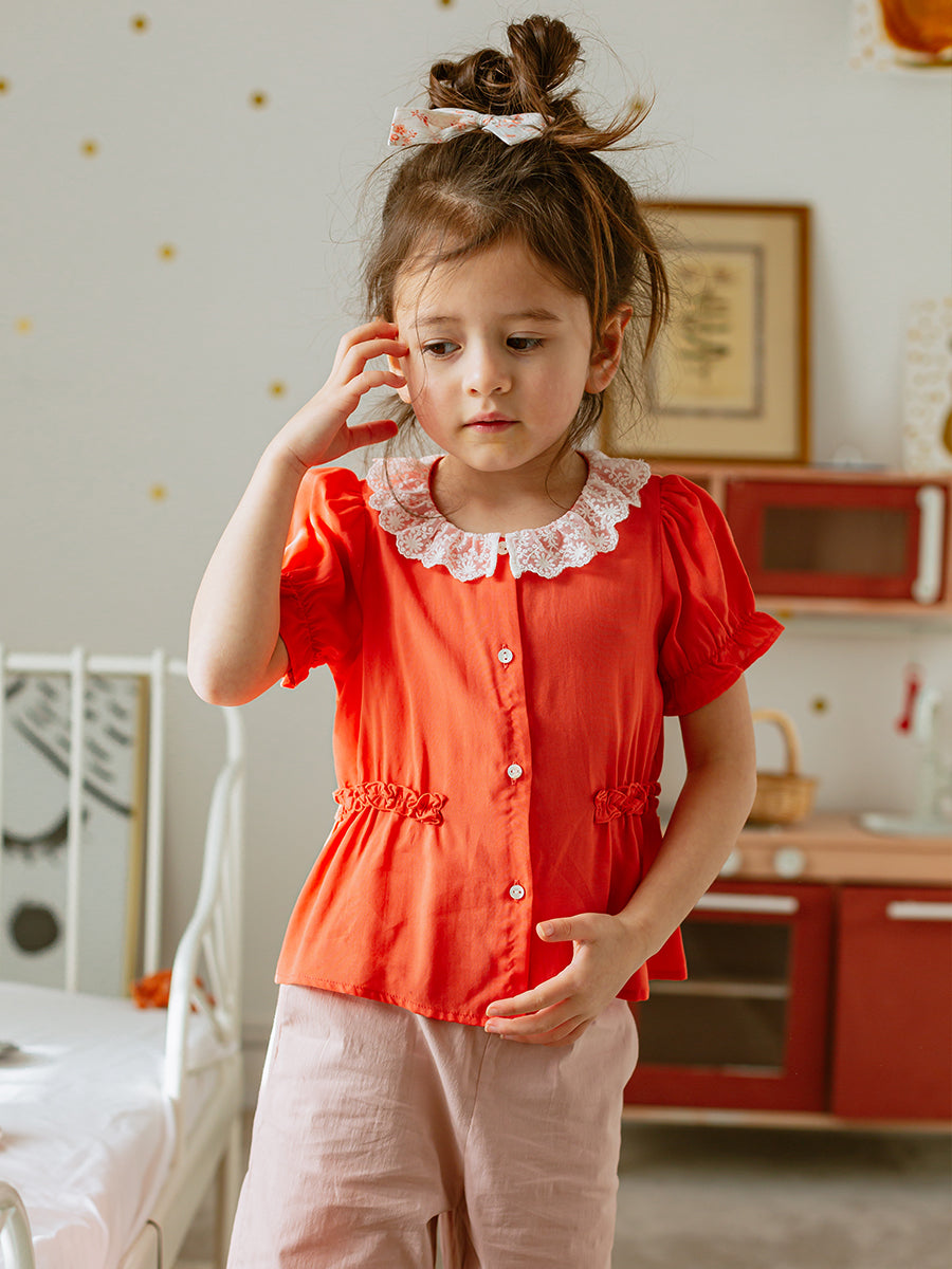 Lewes Blouse, Watermelon – view 6