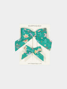 Perrie Hair Bow Clip Set of 2, Green Tropicana – view 2