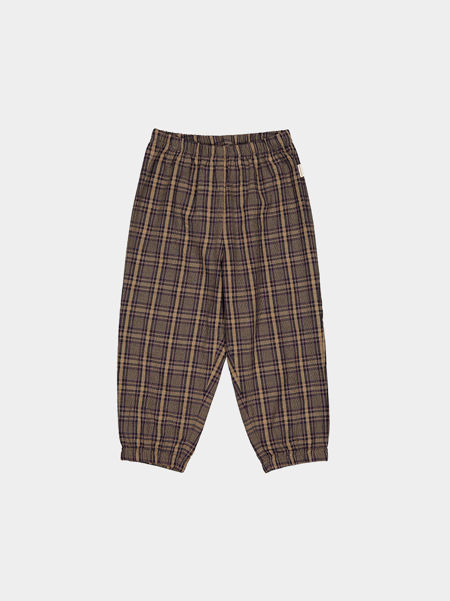 Hempden Trousers,Purple Check – view 2