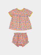 Odette 2-Piece Smocked Top and Bloomers Set， Ritz Bouquet – view 7