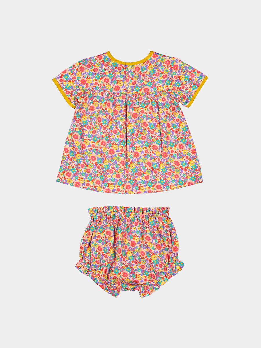 Odette 2-Piece Smocked Top and Bloomers Set， Ritz Bouquet – view 7