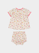 Odette 2-Piece Smocked Top and Bloomers Set， Kew Gardens – view 7