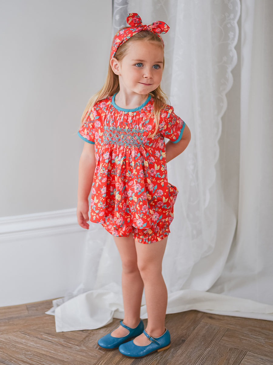 Odette 2-Piece Smocked Top and Bloomers Set， Happyland – view 3