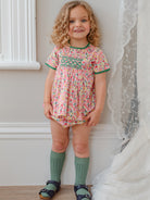 Odette 2-Piece Smocked Top and Bloomers Set， Colourful Newnham – Happyology
