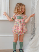Odette 2-Piece Smocked Top and Bloomers Set， Colourful Newnham – view 5