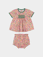 Odette 2-Piece Smocked Top and Bloomers Set， Colourful Newnham – view 2