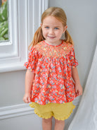 Colette Smocked Blouse， Happyland – Happyology