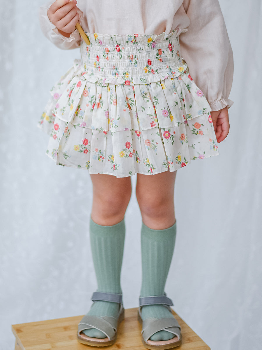 Demi Floral Skirt with Shorts， Kew Gardens – Happyology