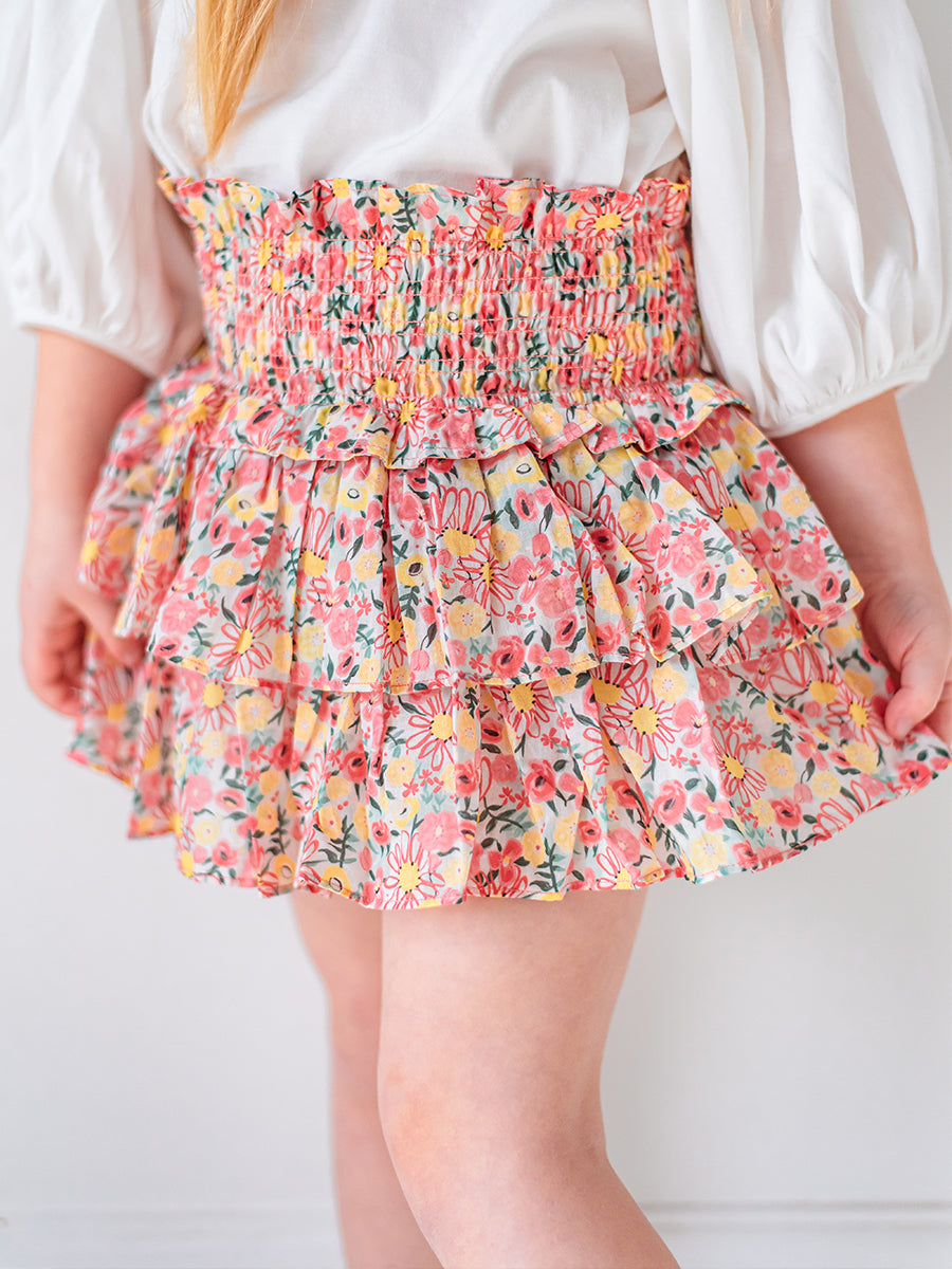 Demi Floral Skirt with Shorts， Colourful Newnham – Happyology